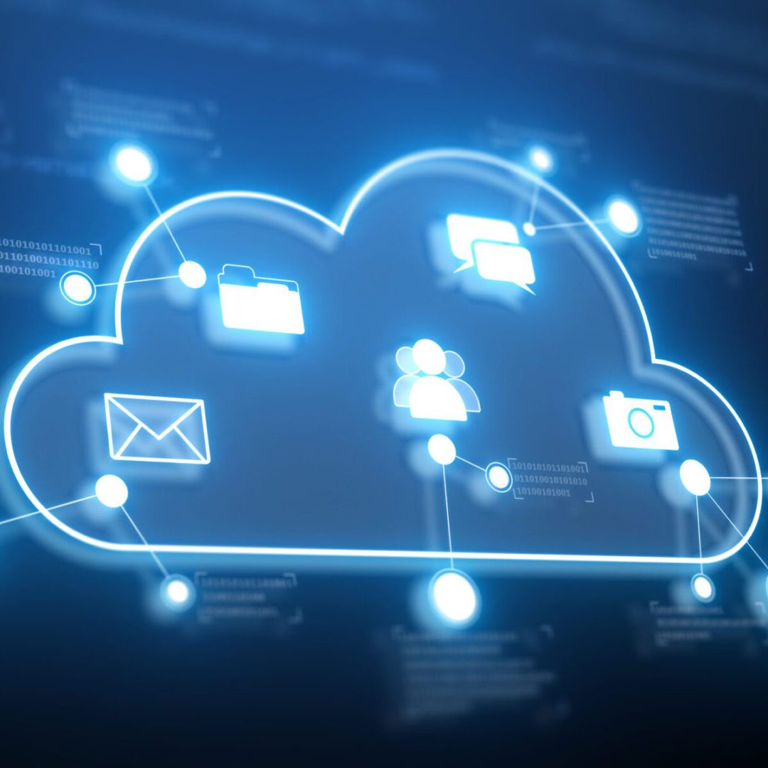 Virtual cloud storage with connected symbols